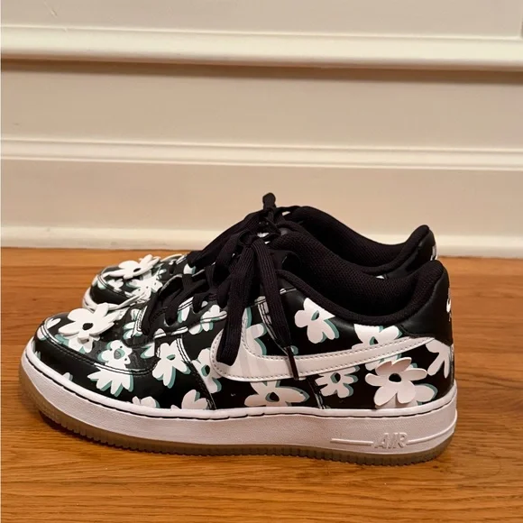 Nike Air Force 1 Floral Daisy Sneakers – Youth Size 7Y / Women’s 8.5 - Picture 11 of 16